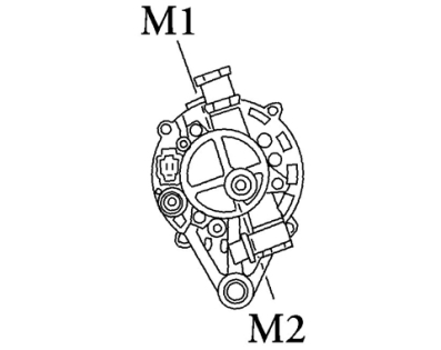 Côtes et dimensions de l'alternateur