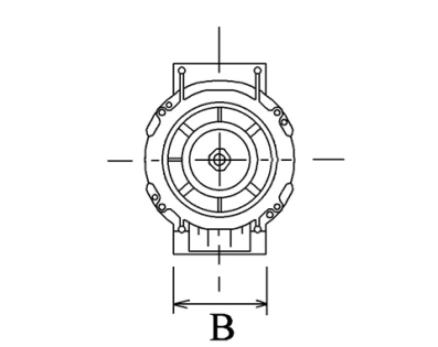 Côtes et dimensions de l'alternateur