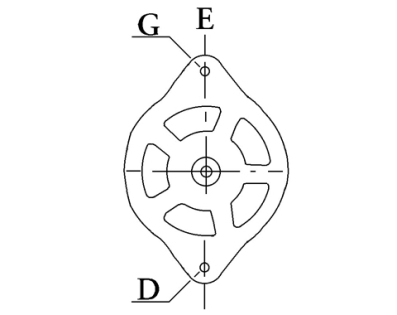 Côtes et dimensions de l'alternateur