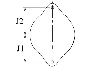 Côtes et dimensions de l'alternateur