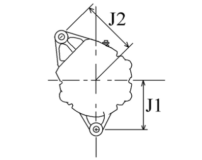 Côtes et dimensions de l'alternateur