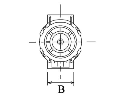 Côtes et dimensions de l'alternateur