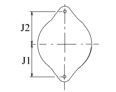 Côtes et dimensions de l'alternateur