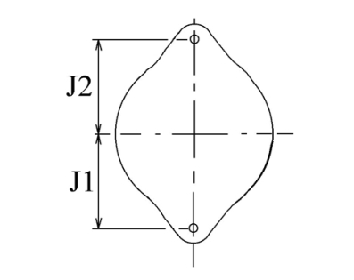 Côtes et dimensions de l'alternateur