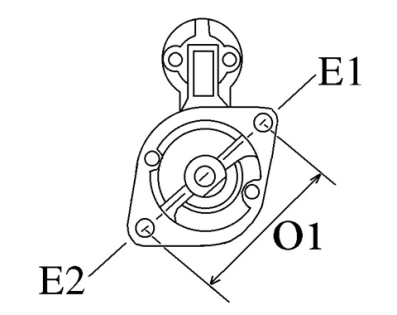 Côtes et dimensions du démarreur