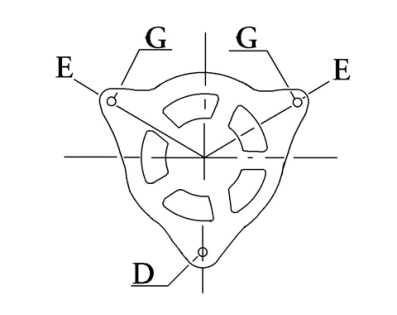 Côtes et dimensions de l'alternateur