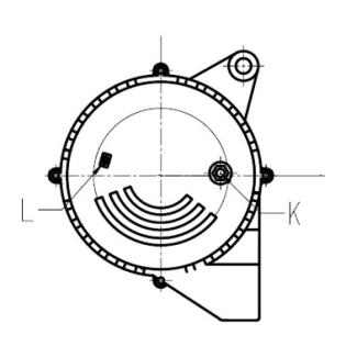 schema dimension alternateur DENSO 1042102170